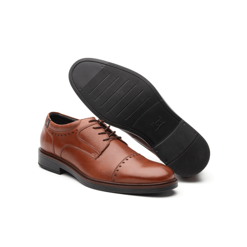 zapato de vestir flexi para hombre 400102 tan