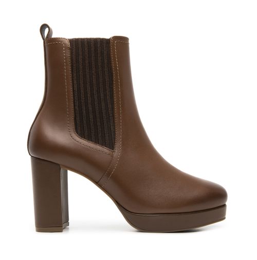 botin con tacon flexi para mujer 118909 dark tan