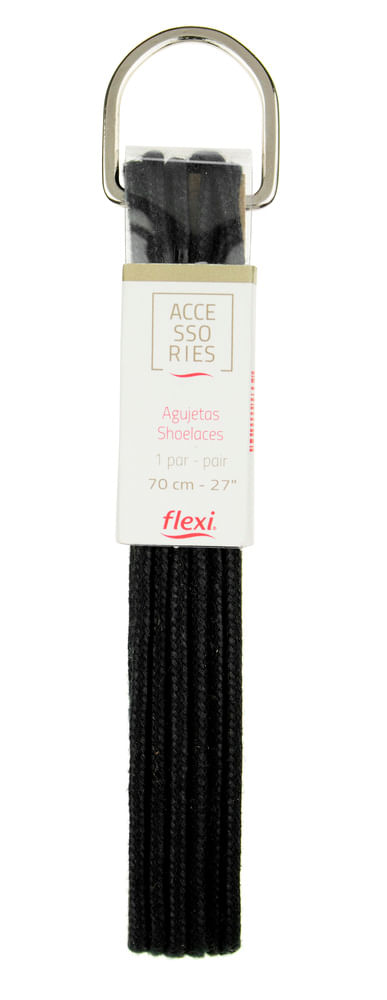 agujeta vestir negro 6 prs 70cm