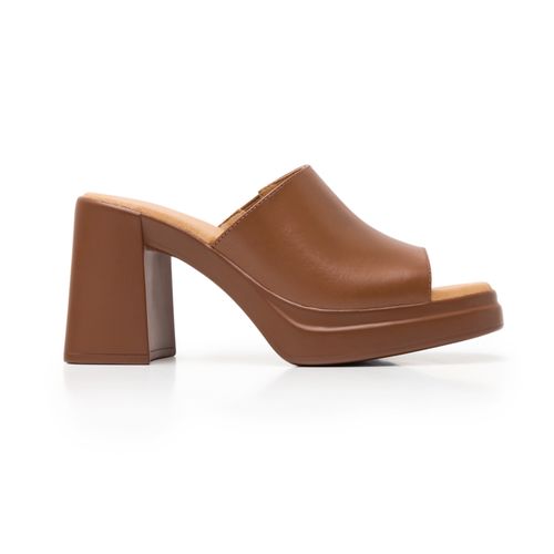 sandalia de tacon flexi para mujer 127601 tan