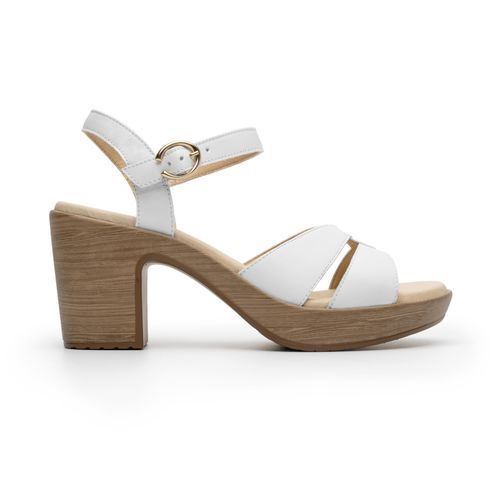 sandalia de tacon flexi para mujer 102921 blanco