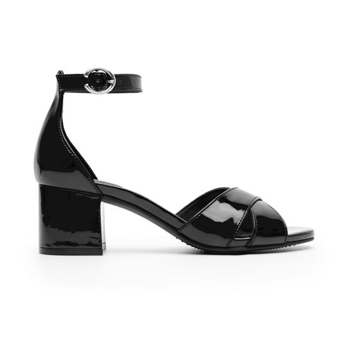 sandalia de tacon flexi para mujer 106414 negro