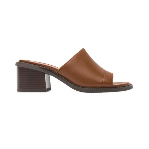 sandalia de tacon flexi para mujer 128403 tan
