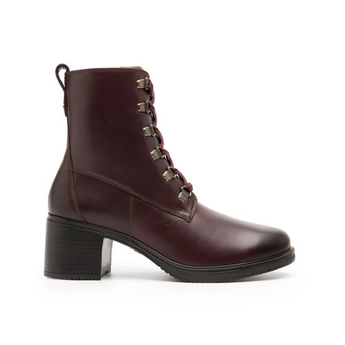 botin con tacon flexi para mujer 120504 vino
