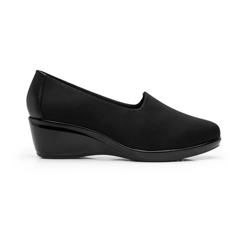 mocasin con tacon flexi para mujer 45238 negro