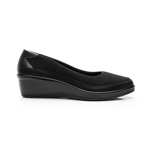 balerina con tacon flexi para mujer 136702 negro