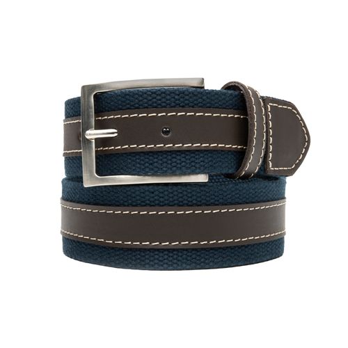 cinturon lona textil adad azul-cafe 1430000600