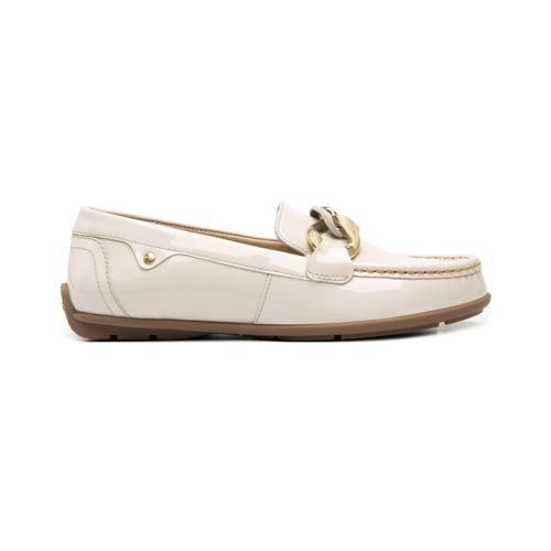 mocasin de charol flexi para mujer 124304 algodon