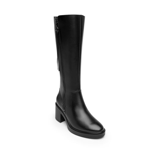 bota con tacon flexi para mujer 130309 negro